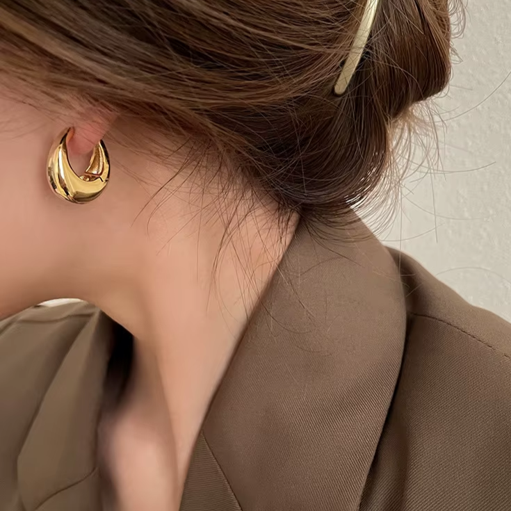Elegant Oval Earrings