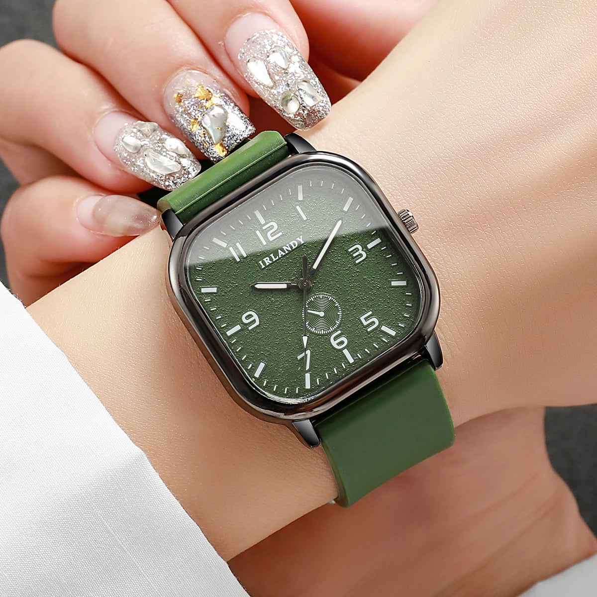 Square Silicone Sports Watch