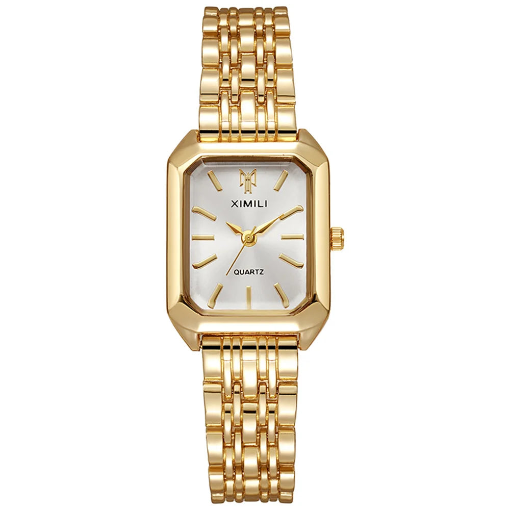 Luxury Square Gold Women Watch