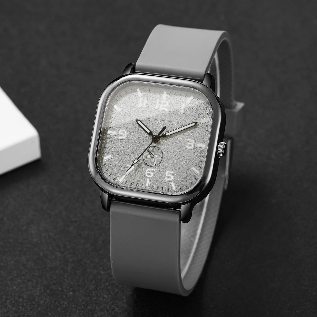 Square Silicone Sports Watch
