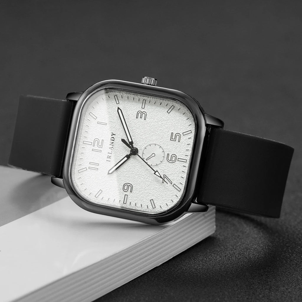 Square Silicone Sports Watch