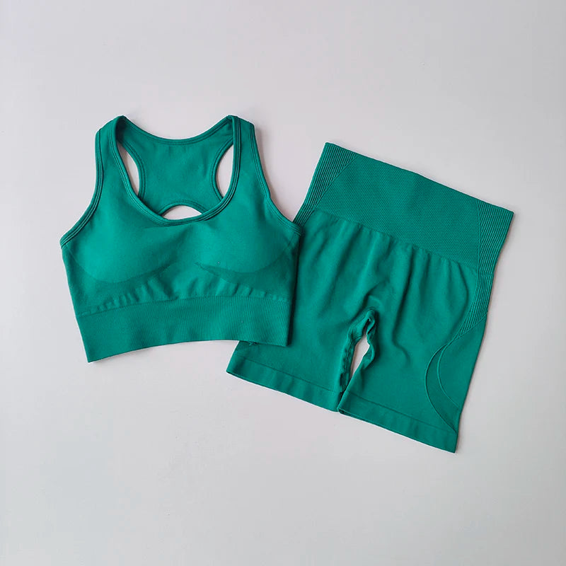 SculptFit Sports Bra & Shorts Set
