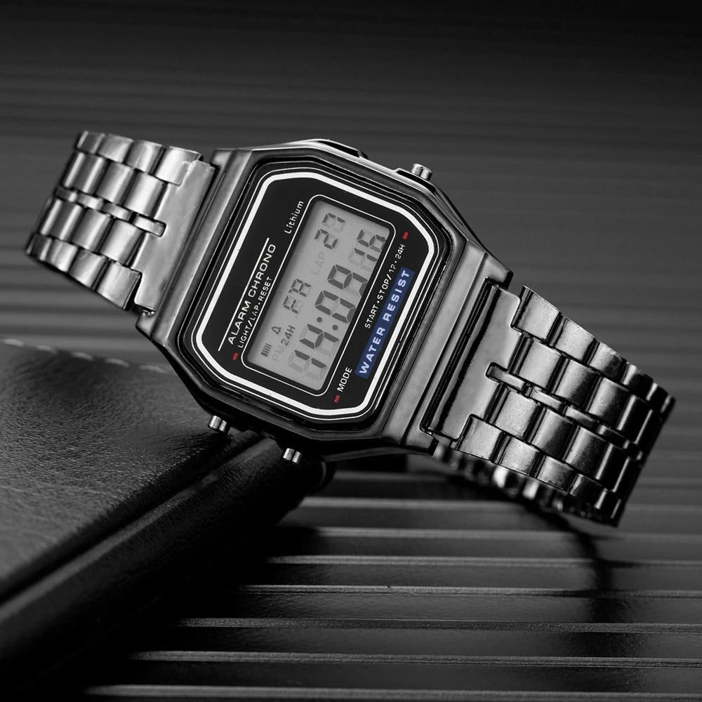 LED Steel Watch