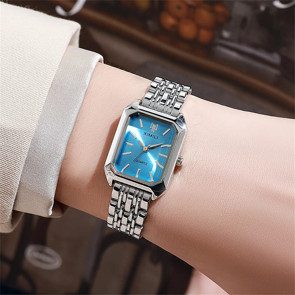 Luxury Square Gold Women Watch