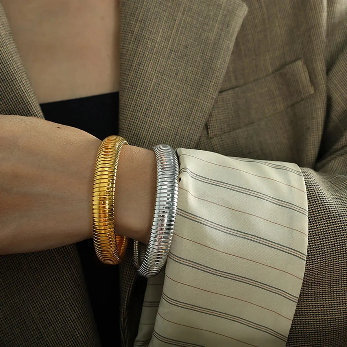 Retro Gold Steel Bracelet