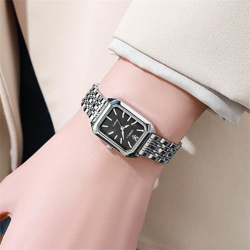 Luxury Square Gold Women Watch