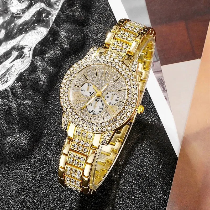 Luxury Women Jewelry Watch Set