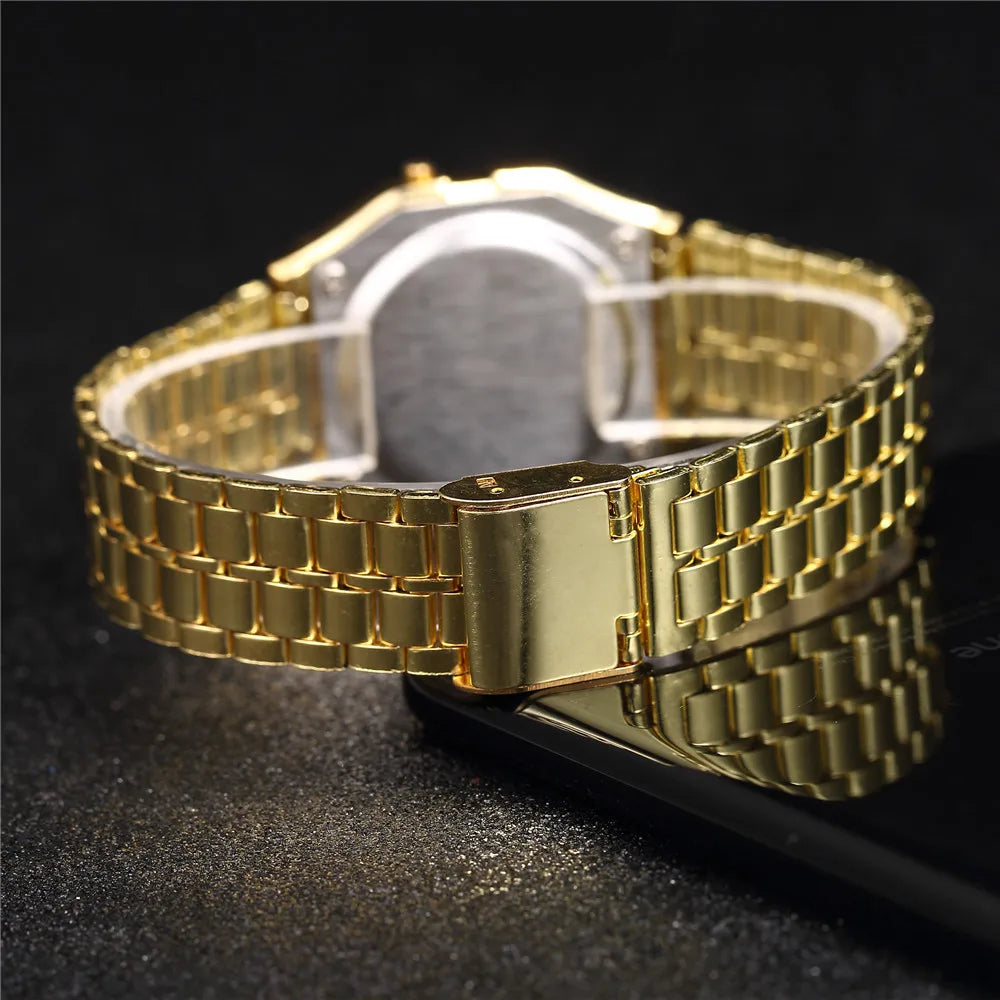 LED Steel Watch