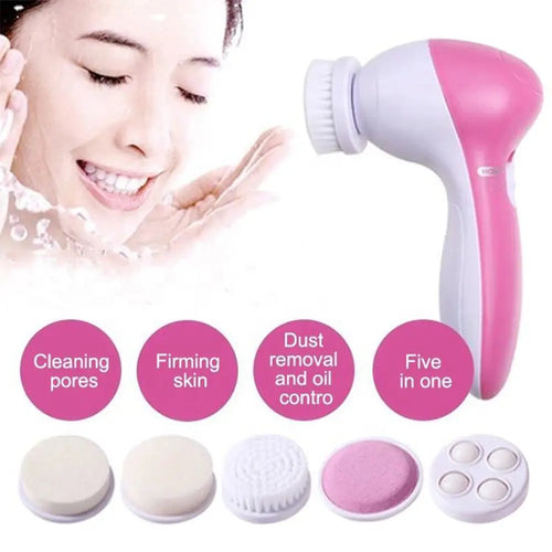 5-in-1 Facial Cleansing & Skin Care Brush