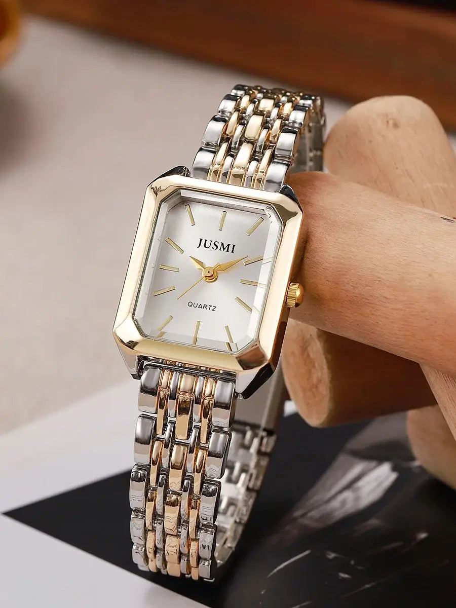 Minimal Square Steel Quartz Watch