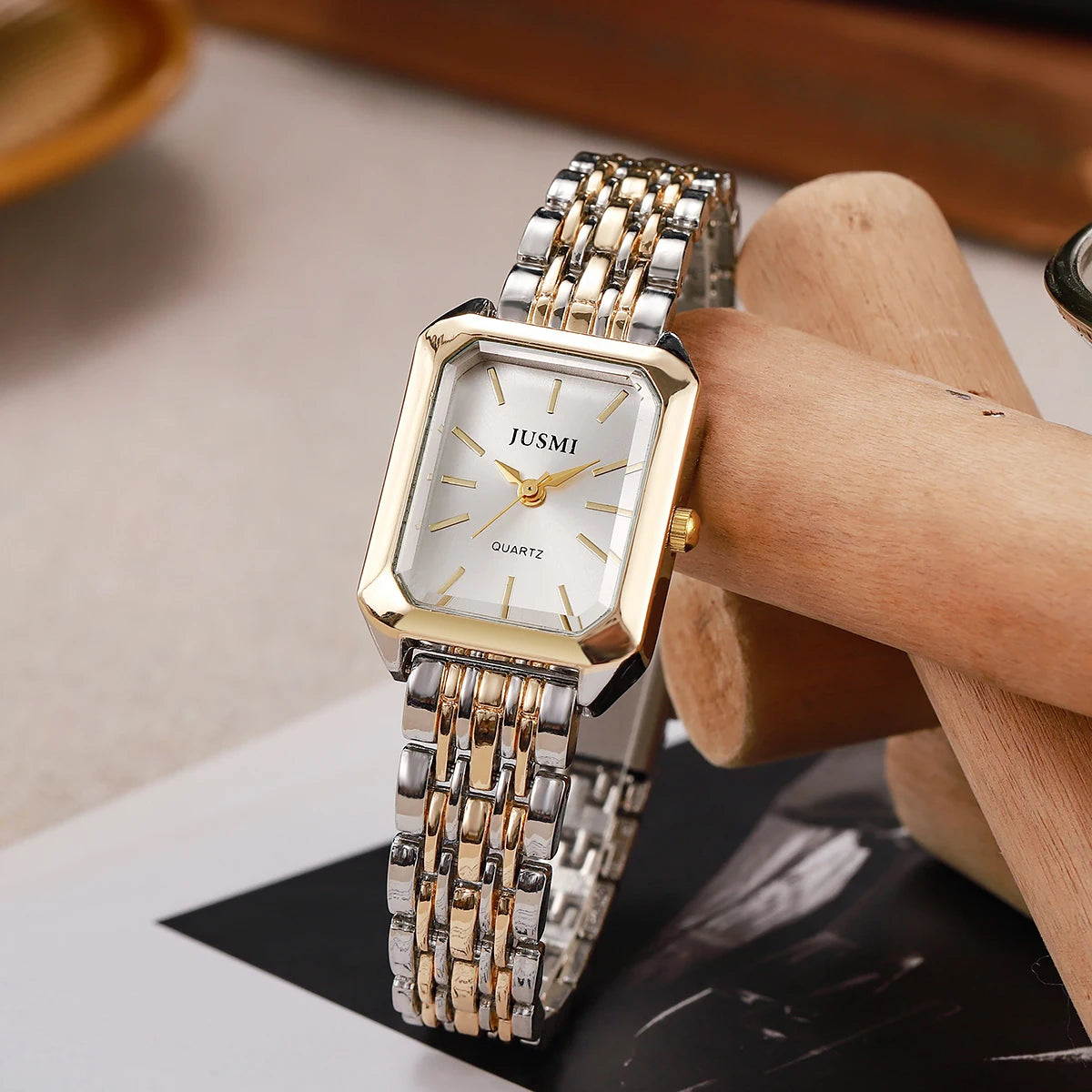 Minimal Square Steel Quartz Watch