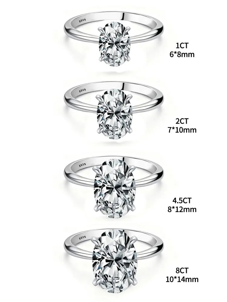Shiny Oval Stone Ring