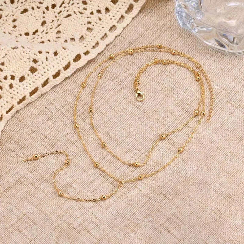 Gold Lariat Necklace