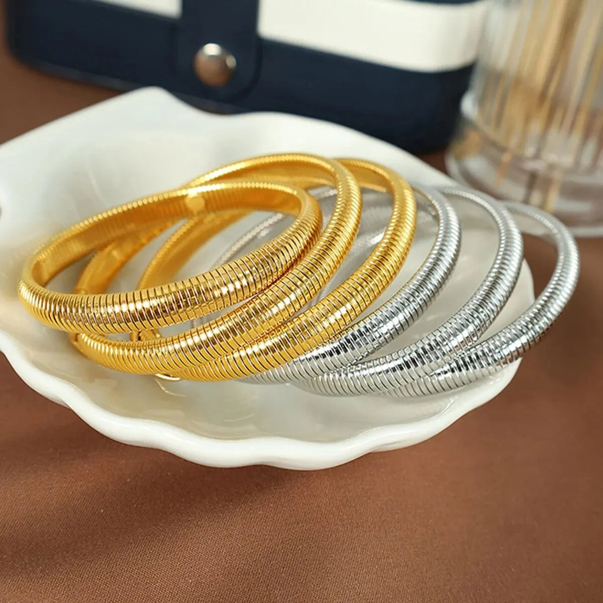 Retro Gold Steel Bracelet