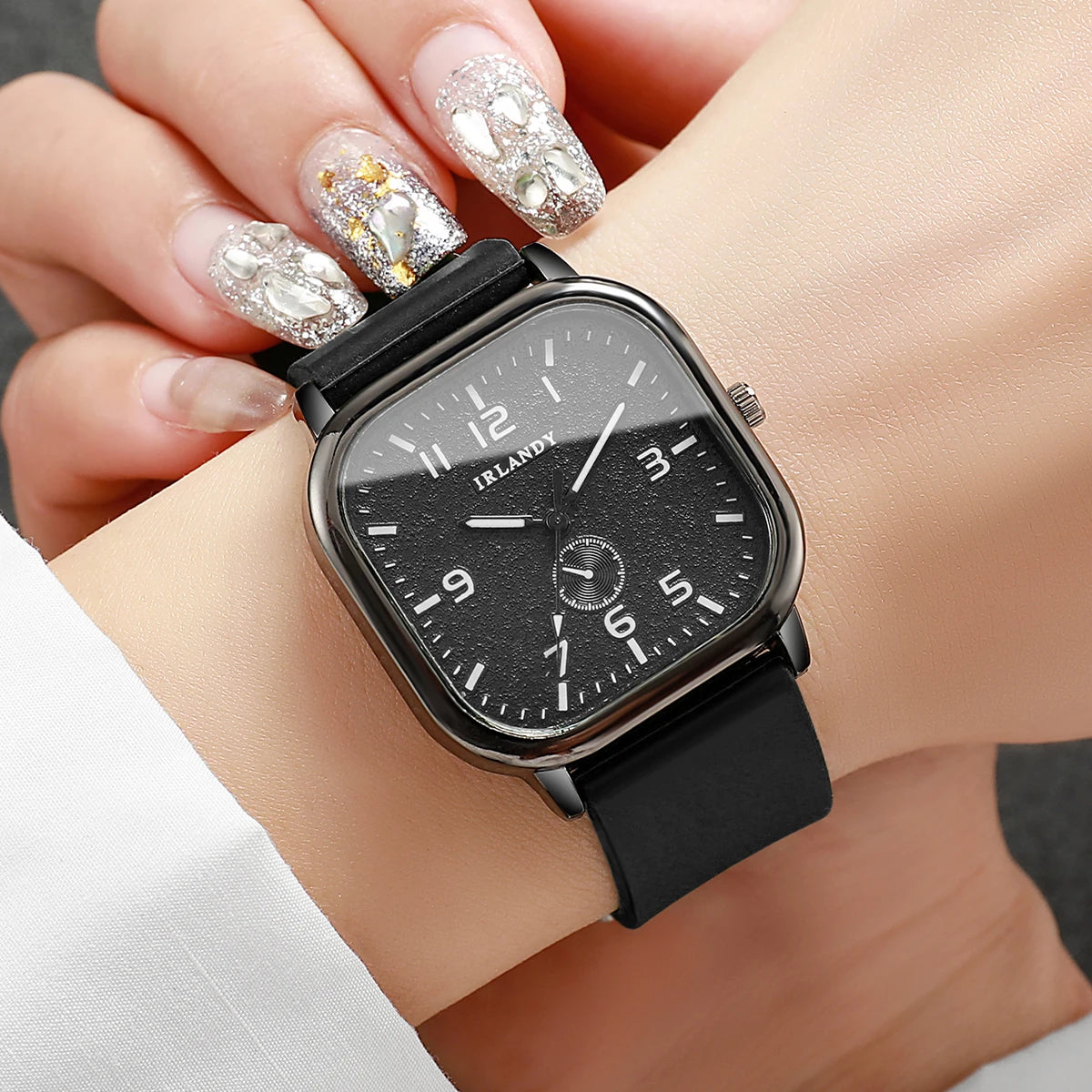 Square Silicone Sports Watch