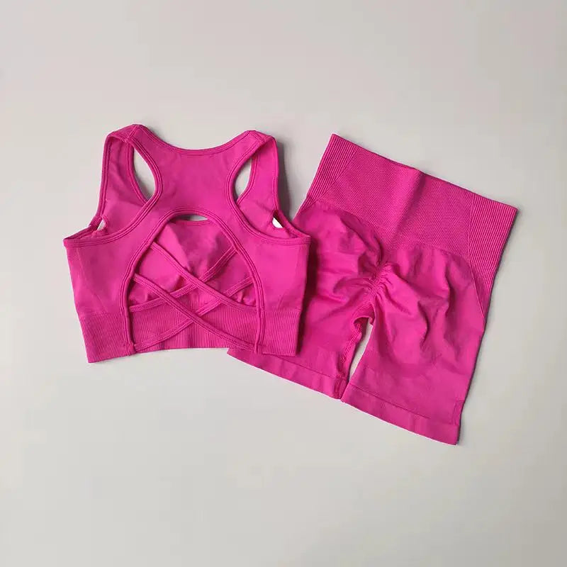 SculptFit Sports Bra & Shorts Set