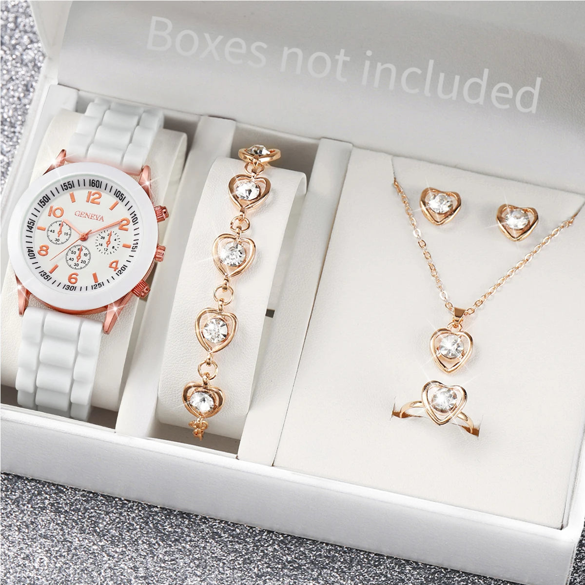 Silicone Women Watch Set