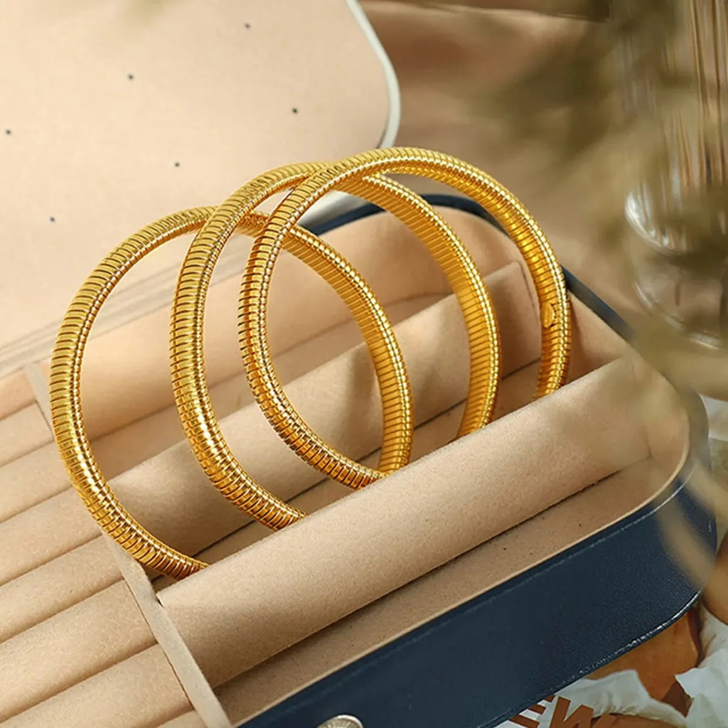 Retro Gold Steel Bracelet