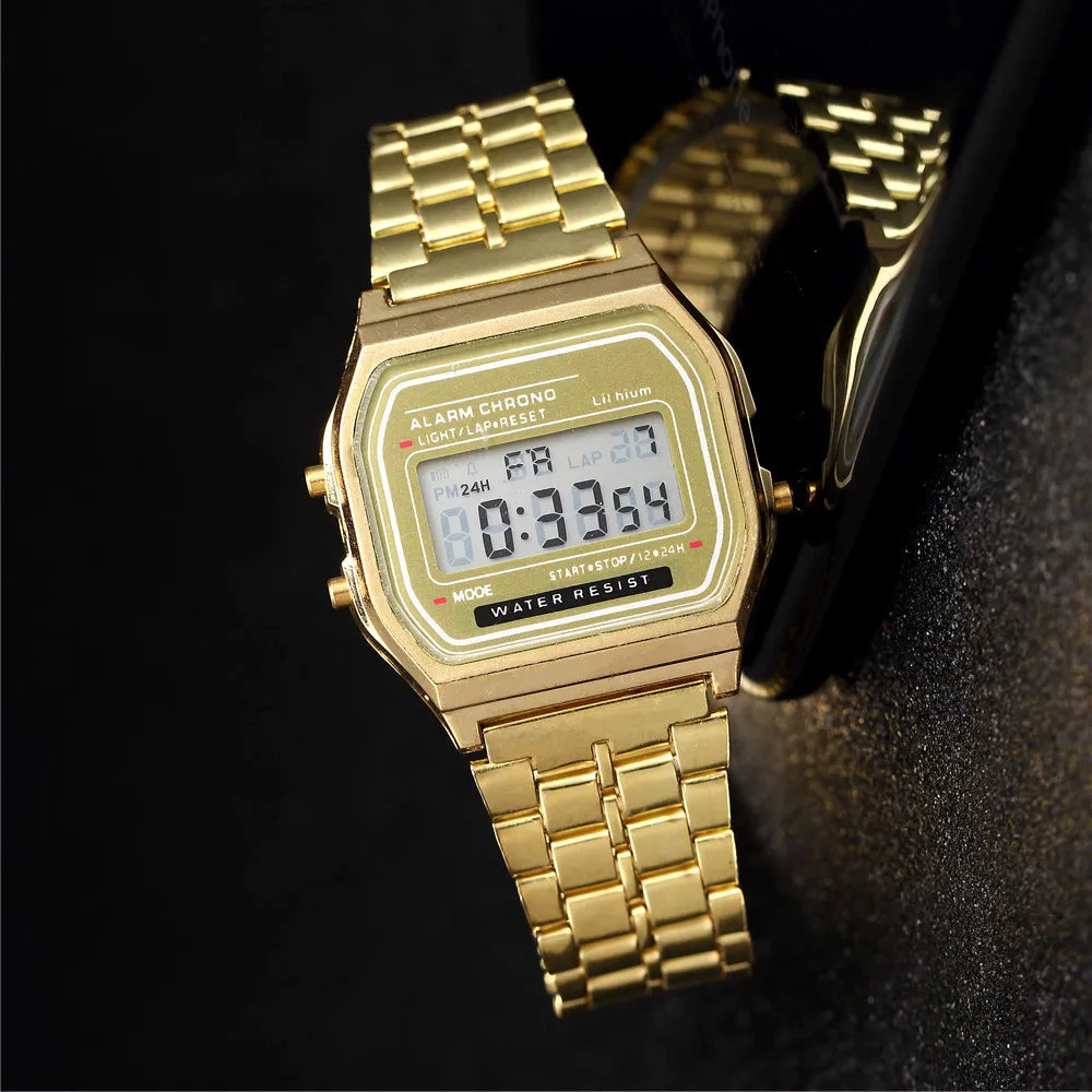 LED Steel Watch