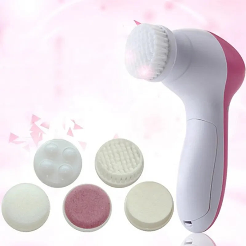 5-in-1 Facial Cleansing & Skin Care Brush