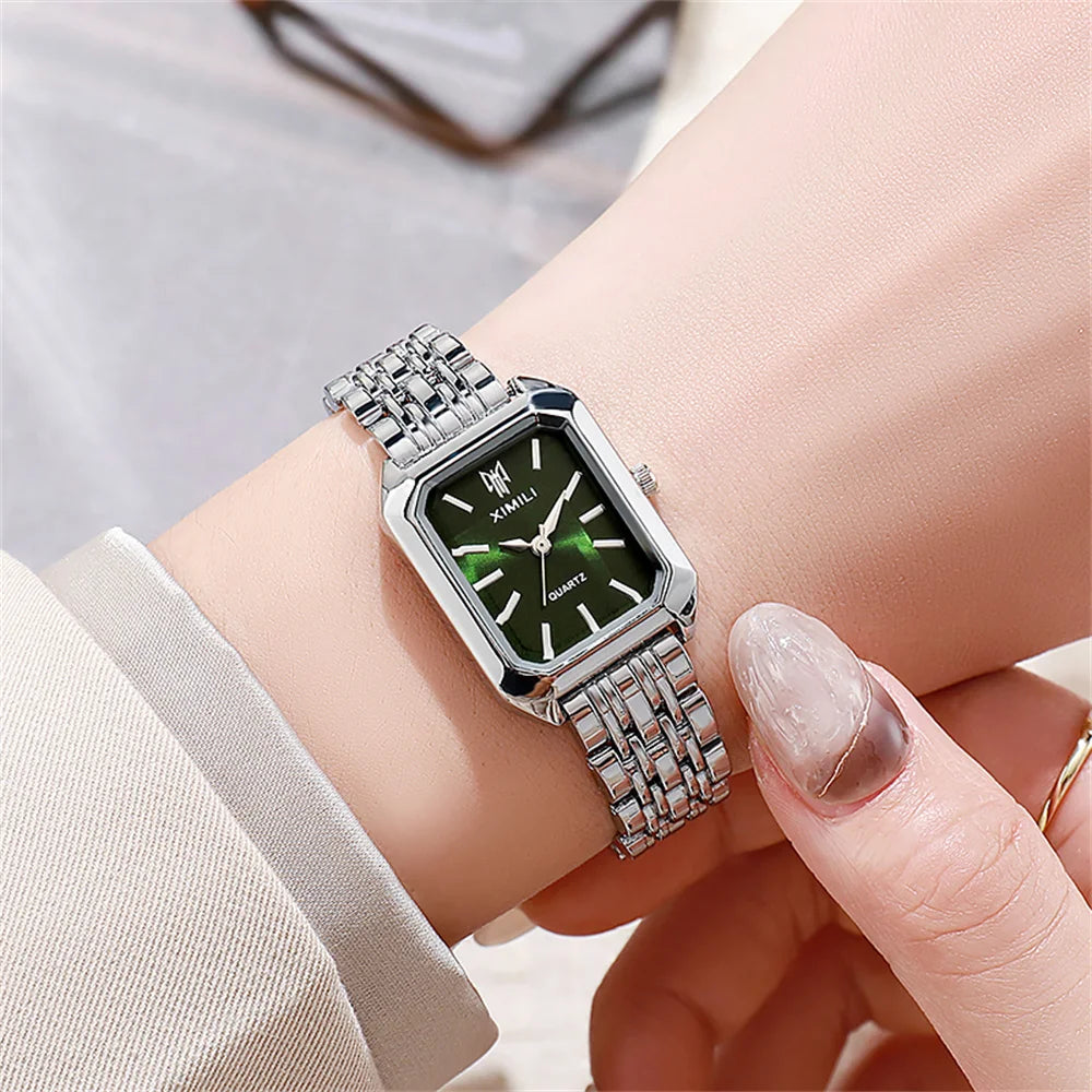 Luxury Square Gold Women Watch